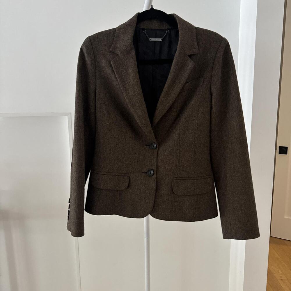 Trina turk brown wool blazer